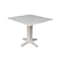 International Concepts Square Dual Drop Leaf Dining Table, Square, Unfinished, 36 W, 36 L, 30 in H, Wood, Unfinished T-36SDP - alternate 1